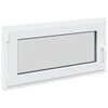 vidaXL Fen&ecirc;tre de sous-sol RISOR 100 x 50 cm PVC et verre Blanc