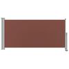 vidaXL Auvent lat&eacute;ral r&eacute;tractable de patio 120x300 cm Marron
