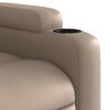 vidaXL Fauteuil de massage inclinable Cappuccino Similicuir