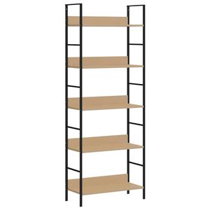 vidaXL Biblioth&egrave;que &agrave; 5 niveaux ch&ecirc;ne 60x27,6x158,5 cm bois ing&eacute;nierie