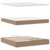 VidaXL Cadre de lit ottoman et matelas cappuccino 160x200cm similicuir