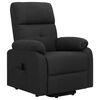 vidaXL Fauteuil Noir Tissu