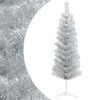 vidaXL Arbre de No&euml;l artificiel slim 150 cm PVC et Acier Argent&eacute;