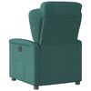 vidaXL Fauteuil inclinable Vert fonc&eacute; Tissu