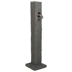 vidaXL Tanker de jardin Anthracite 26 x 26 x 98 cm PE