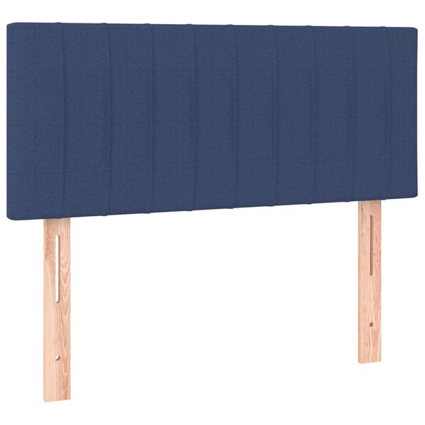 vidaXL T&ecirc;te de lit Bleu 90x5x78/88 cm Tissu