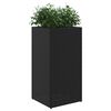vidaXL Jardini&egrave;res 2 pcs noir 40x40x80 cm r&eacute;sine tress&eacute;e