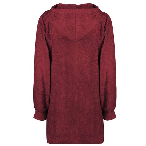 vidaXL Sweat &agrave; capuche couverture KINN Rouge L Coton