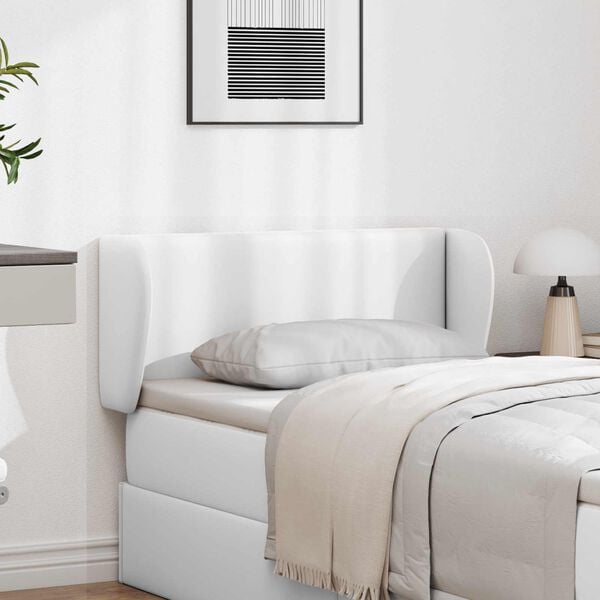 vidaXL Oreille de t&ecirc;te de lit Autre Blanc pur 40 x 23 x 6 cm