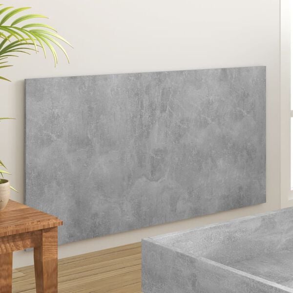 vidaXL Tête de lit Gris béton 160x1,5x80 cm Bois d'ingénierie