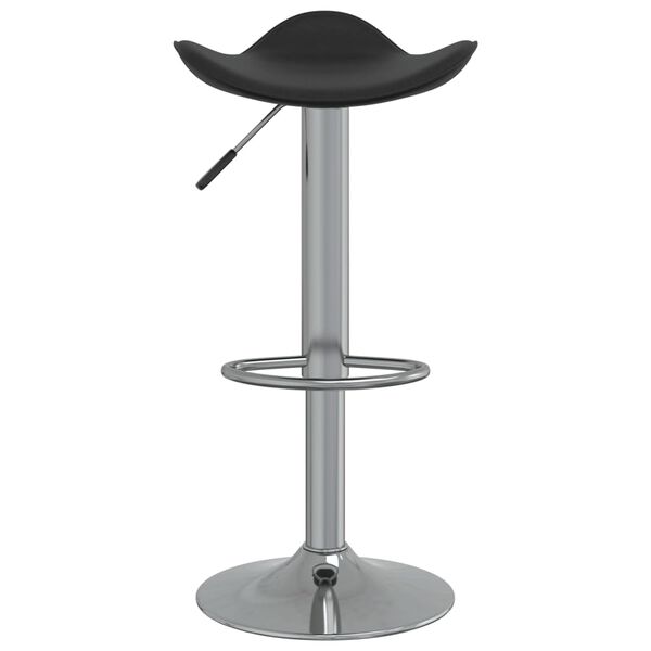 vidaXL Tabourets de bar lot de 2 noir acier chromé et cuir artificiel