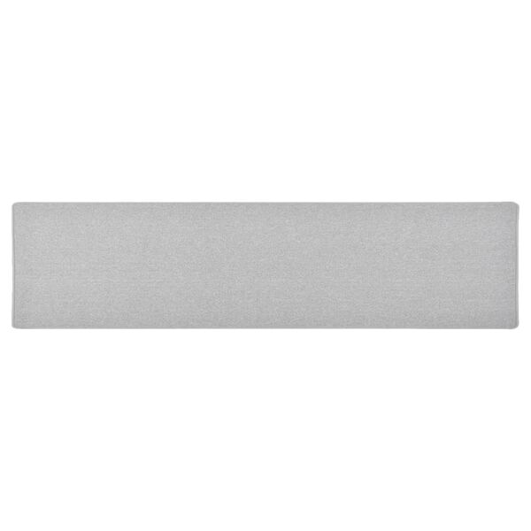 vidaXL Tapis de couloir Gris clair 50x200 cm