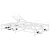 vidaXL Cadre de Lit &Eacute;lectrique R&eacute;glable Blanc 120 x 190 cm Acier
