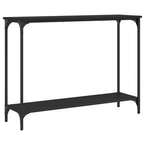 vidaXL Table console noir 101x30,5x75 cm bois d'ing&eacute;nierie