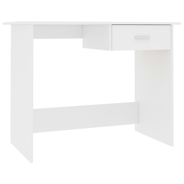 vidaXL Bureau Blanc 100 x 50 x 76 cm Bois d'ing&eacute;nierie