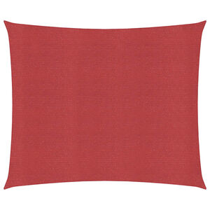 vidaXL Voile d'ombrage 160 g/m&sup2; Rouge 4x4 m PEHD