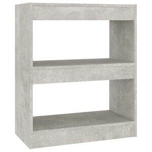vidaXL Biblioth&egrave;que/S&eacute;parateur de pi&egrave;ce Gris b&eacute;ton 60x30x72 cm