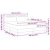 vidaXL Lit &agrave; ressorts avec matelas Gris 160 x 200 cm Simili cuir