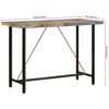 vidaXL Table de bar 150x70x107 cm bois massif de récupération et fer
