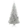 vidaXL Sapin de No&euml;l avec 300 LED avec support Argent 240 cm PET