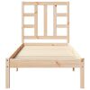 vidaXL Cadre de lit sans matelas 75x190 cm bois massif