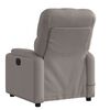 vidaXL Fauteuil de massage inclinable Taupe Tissu