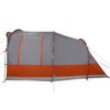 vidaXL Tente de camping tunnel 3 personnes gris et orange imperméable