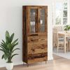 vidaXL Haut Armoire Bois Ancien 69,5 x 34 x 90 cm Bois d'ing&eacute;nierie