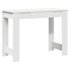 vidaXL Bureau blanc 100x45x75 cm bois d'ing&eacute;nierie