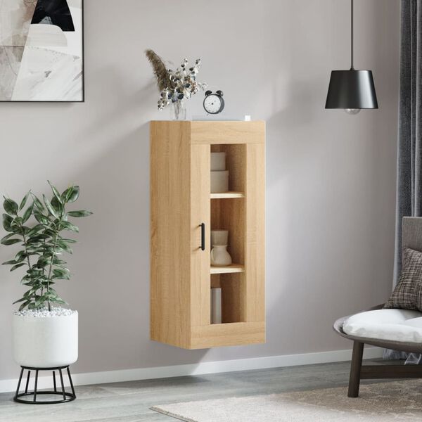 vidaXL Armoire murale ch&ecirc;ne sonoma 34,5x34x90 cm