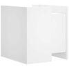 vidaXL Table de chevet blanc 45x50x50 cm bois d’ingénierie