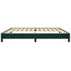 vidaXL Cadre de lit sans matelas vert fonc&eacute; 200x200 cm velours