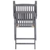 vidaXL Chaises pliables d'ext&eacute;rieur lot de 2 et coussins Bois d'acacia