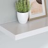 vidaXL &Eacute;tag&egrave;re murale flottante blanc 90x23,5x3,8 cm MDF