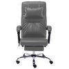 vidaXL Chaise de bureau de massage Anthracite Similicuir