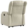 vidaXL Fauteuil inclinable Cr&egrave;me Similicuir