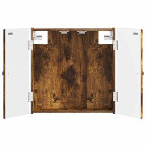 vidaXL Cabinet pour cible EDE Ch&ecirc;ne fum&eacute; 52,5 x 10,5 x 53,5 cm