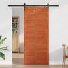 vidaXL Porte de grange Cire marron 100 x 2,5 x 208 cm