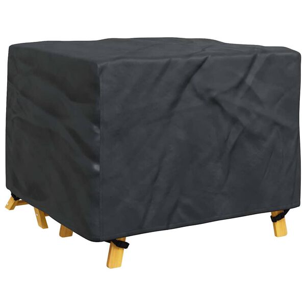 vidaXL Housse pour mobilier d'extérieur Noir 100 x 100 x 70 cm 600D