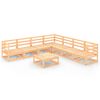 vidaXL Salon de jardin 8 pcs Bois de pin massif
