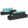 vidaXL Ensemble de salle &agrave; manger pour jardin 7 pc 6-Nombre de places