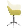 vidaXL Chaises pivotantes &agrave; manger lot de 4 vert tissu