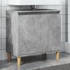 vidaXL Meuble de lavabo gris b&eacute;ton 58x33x60 cm bois d'ing&eacute;nierie