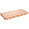 vidaXL Comptoir de salle de bain marron 80x40x(2-6) cm bois trait&eacute;