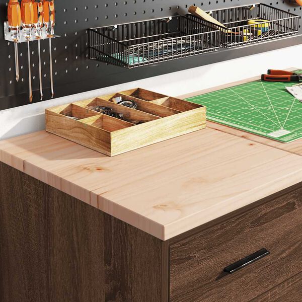 vidaXL Armoires de garage 2 pcs ch&ecirc;ne marron bois d'ing&eacute;nierie