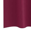 vidaXL Rideaux occultants avec anneaux 2 pcs Bordeaux 245 x 140 cm