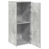 vidaXL Armoire de rangement gris béton 40x45x103,5cm bois d'ingénierie