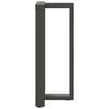 vidaXL Pieds de table de bar en T, 2 pi&egrave;ces, anthracite, 40 x 35 x (90-91) cm, acier