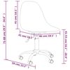 vidaXL Chaise pivotante de bureau Gris clair PP