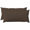 vidaXL Housse de coussin 2 pc HEERLEN Taupe 40 x 80 cm Tissu